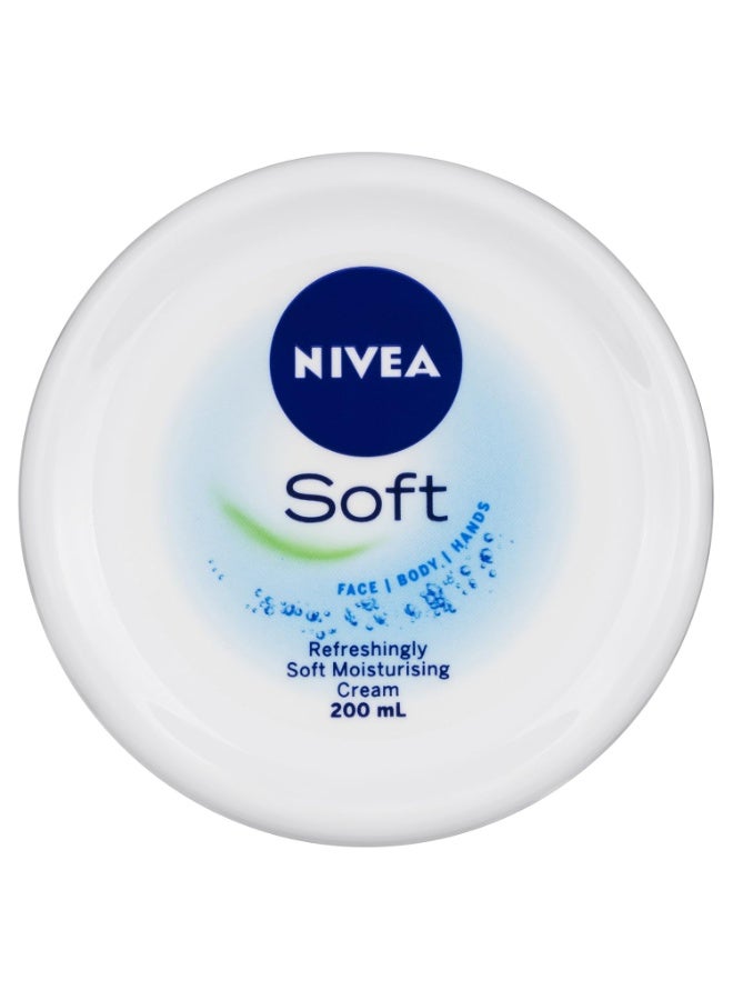 Nivea Refreshingly Soft Moisturizing Cream, 200ml - Image 1